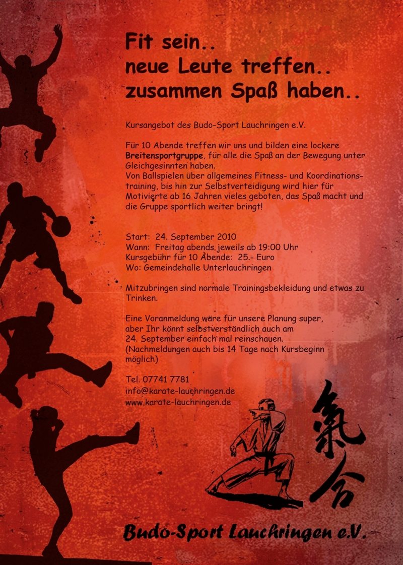 2010-09 Breitensportgruppe Plakat